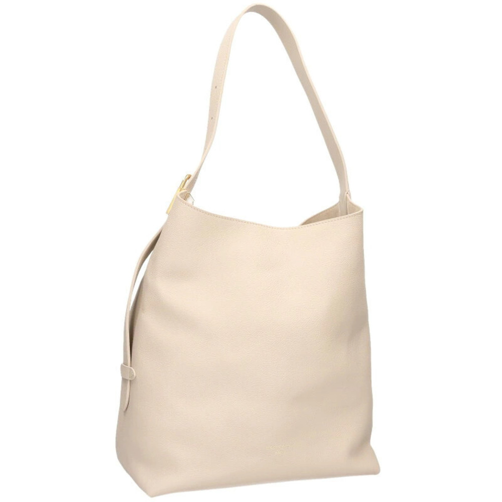 Louis Vuitton Low Key Hobo Padlock Strap Grained Calf Leather Shoulder Bag Beige